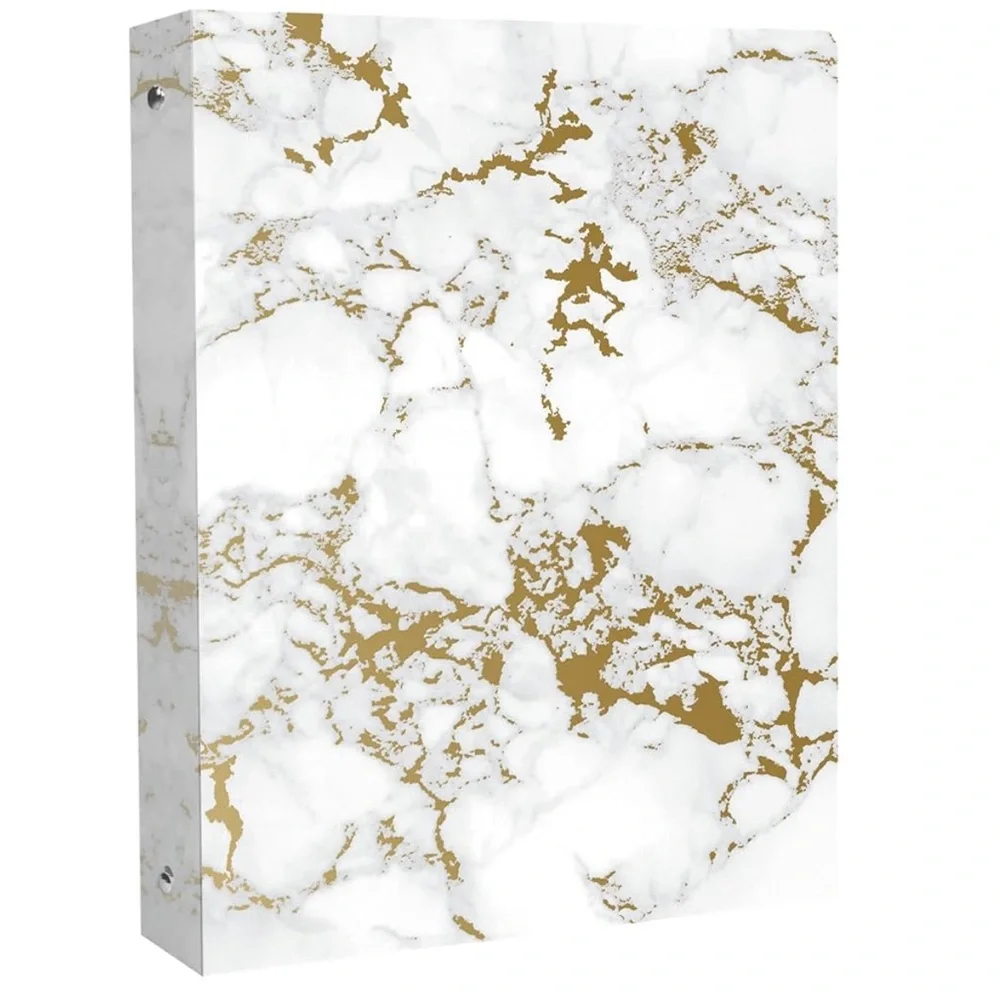 Gold marble binder